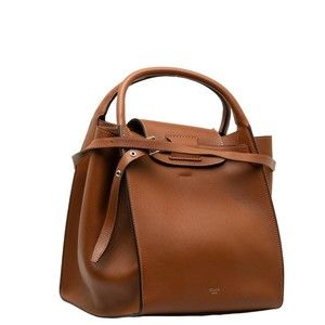 Celine Big Brown Bag 2WAY Leather Shoulder Handbag Bag Small